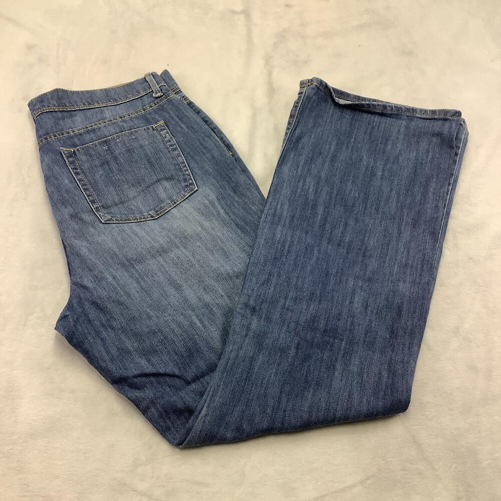 Jordache Jeans Womens 14 Blue Bootcut Stretch Denim Medium Wash Mid Rise Casual